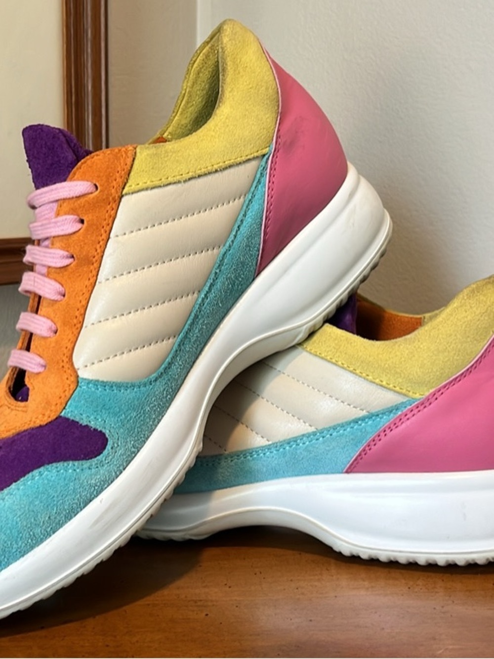 Mulatti ABEL Women’s CLASSIC WALKING Sneekers Rainbow Shoe Made in Italy